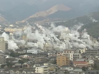 صور Hot Springs Steam Stream-scape in Beppu المكان الرائع