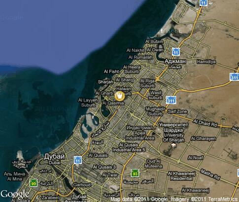 地图: Al Hisn Sharjah Fort