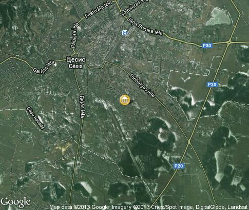 map: Arts Festival in Cesis