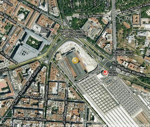 地图: Atocha railway station