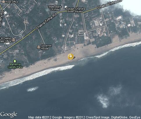 マップ: Beach in Puri