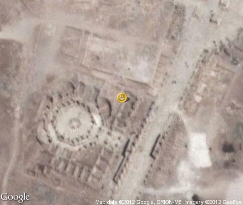 map: Chariot races in ancient city