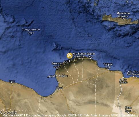 карта: Побережье Киренаики