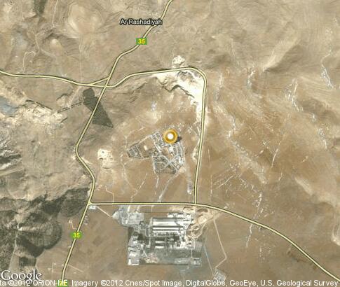 map: Dana, Jordan