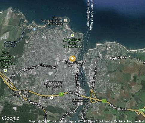 map: Devonport Tasmania