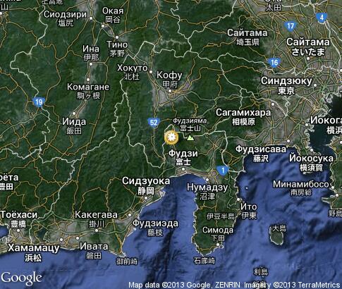 map: Flowering Cherry in Yamanashi