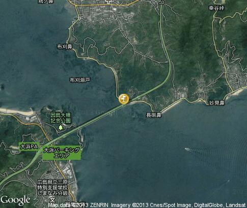 map: Great Seto Bridge