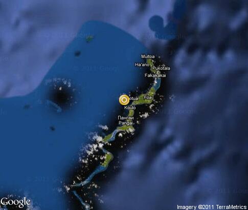 map: Haʻapai Islands
