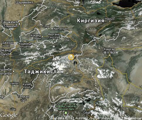 карта: Исторические музеи Таджикистана