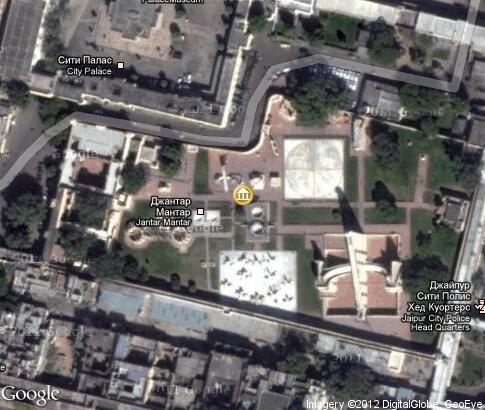 map: Jantar Mantar (Jaipur)