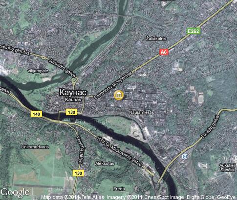 map: Kaunas Museums, music, theater