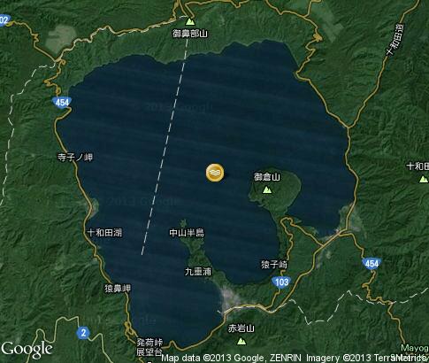 map: Lake Towada