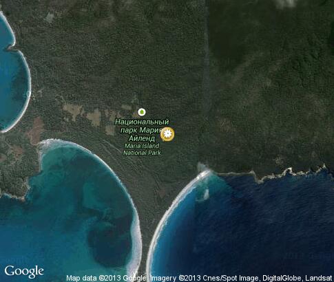 map: Maria Island National Park