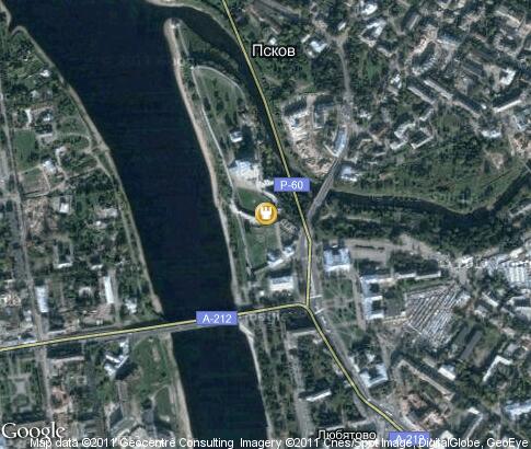 地图: Pskov defensive walls