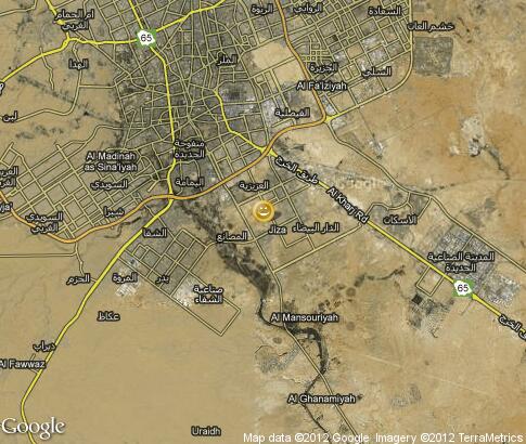 map: Racing camels in Riyadh