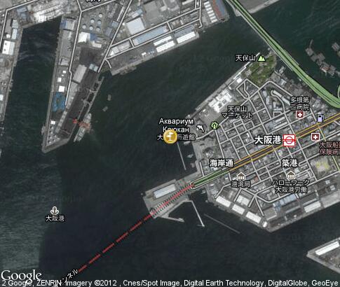 map: Sea trip on Tempozan Harbor Village
