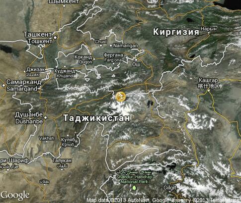 map: Ski holidays in Tajikistan