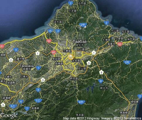 карта: Театр Тайваня