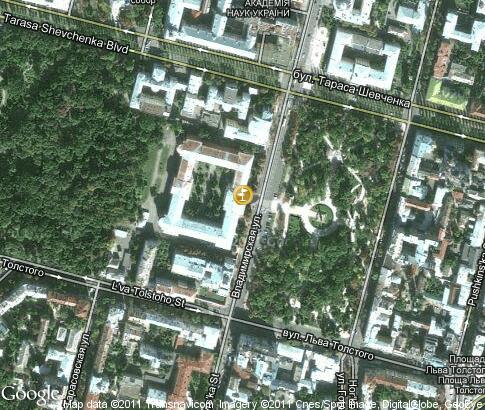 map: Taras Shevchenko National University of Kyiv