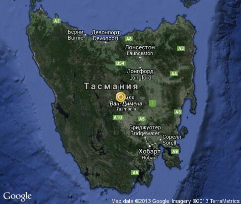 map: Tasmania