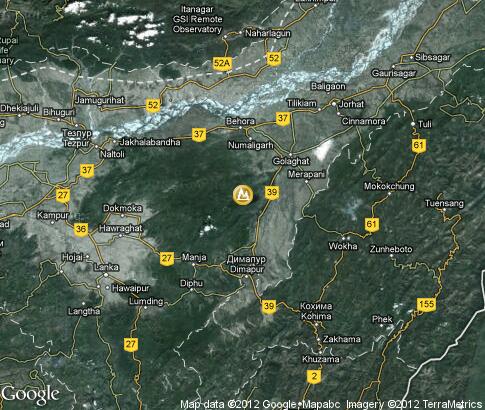 マップ: Tea plantations of Assam