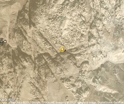 map: Tourist routes in Petra