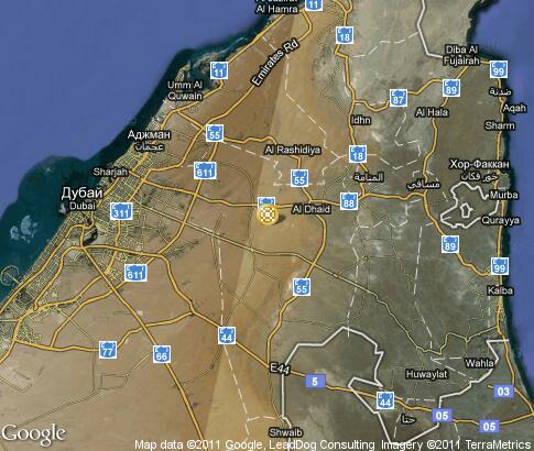 map: Traditional culture of Sharjah