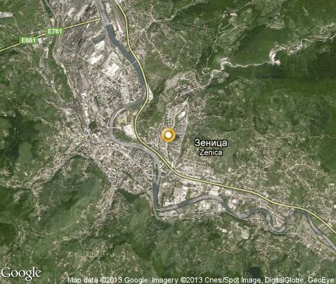 map: Zenica