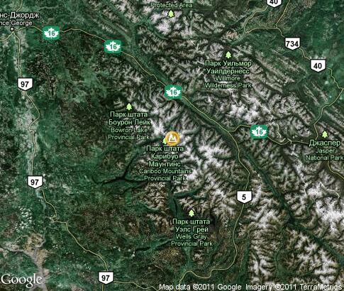 地图: Cariboo Mountains