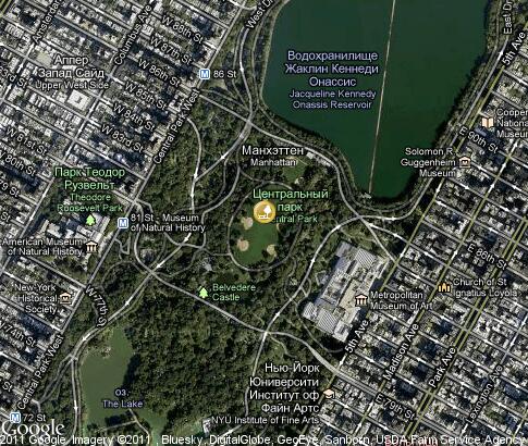 map: Central Park