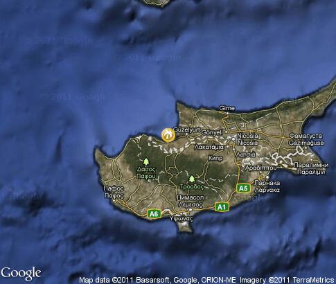 map: Cyprus, resort