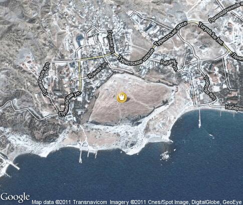 地图: Genoese fortress in Sudak