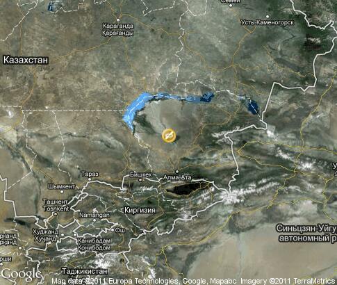 map: Kazakhstan,rafting