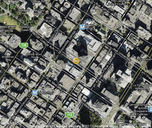 map: McGill College Avenue