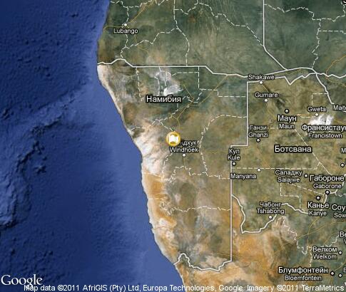 map: Namibia