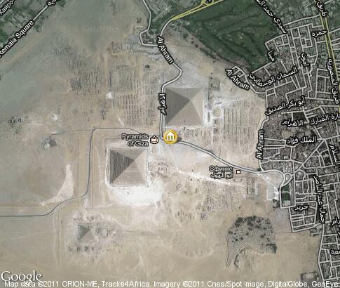 map: Pyramids of Giza