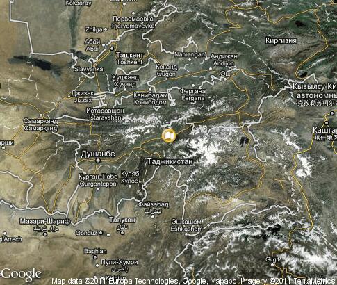 マップ: タジキスタン