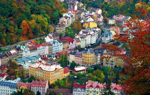 Karlovy Vary (Carlsbad) is a popular tourist destination since the 19th century. It is especially famous as a spa resort, but also known for the Karlovy Vary International Film Festival and the popular Czech liqueur Karlovarská Becherovka