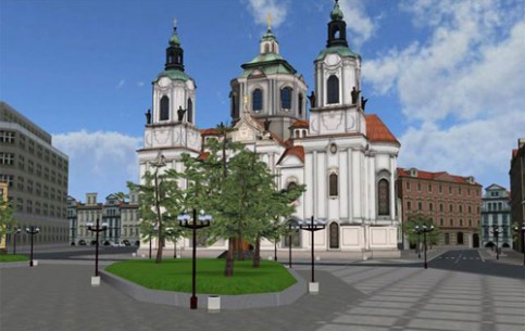 Various architectural styles including the gothic Týn Cathedral and baroque St. Nicholas Church meet each other at the Old Town Square. The statue of religious reformer Jan Hus, burned at the stake for his beliefs, is in the centre 