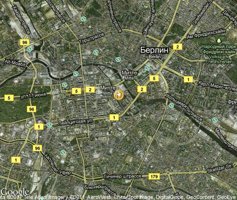 map: Berlin, travel