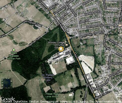 map: Bromley College of Further and Higher Education