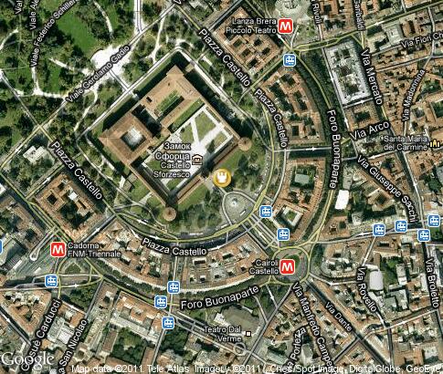 map: Castello Sforzesco