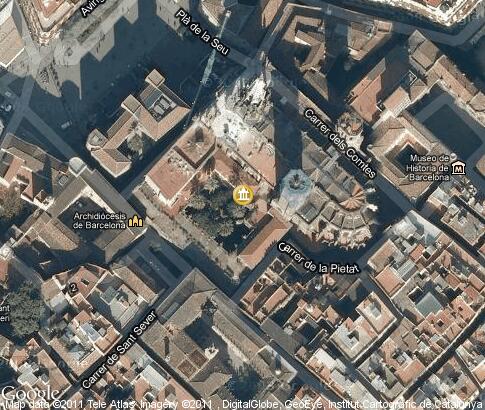 地图: 巴塞罗那主教座堂