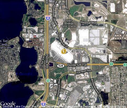 map: International Pow Wow Orlando 2010