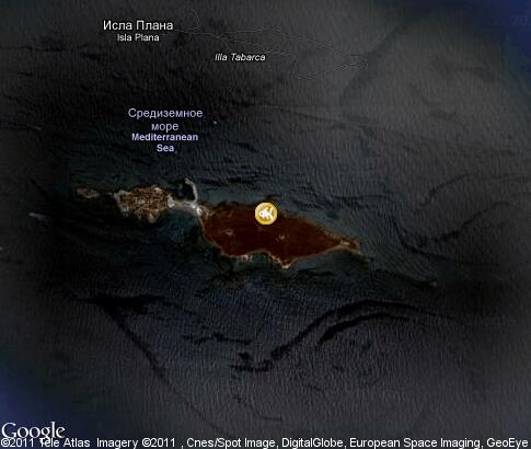 карта: Остров Табарка, подводный мир