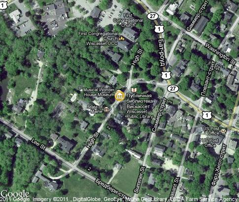 map: Musical Wonder House, Wiscasset