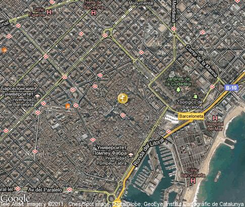 map: Old city, Barcelona