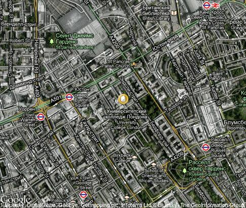 map: School of Slavonic and East European Studies - University Of London