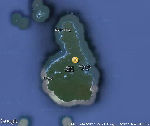 карта: остров Тиоман
