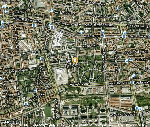 map: Università "Bocconi" Milano